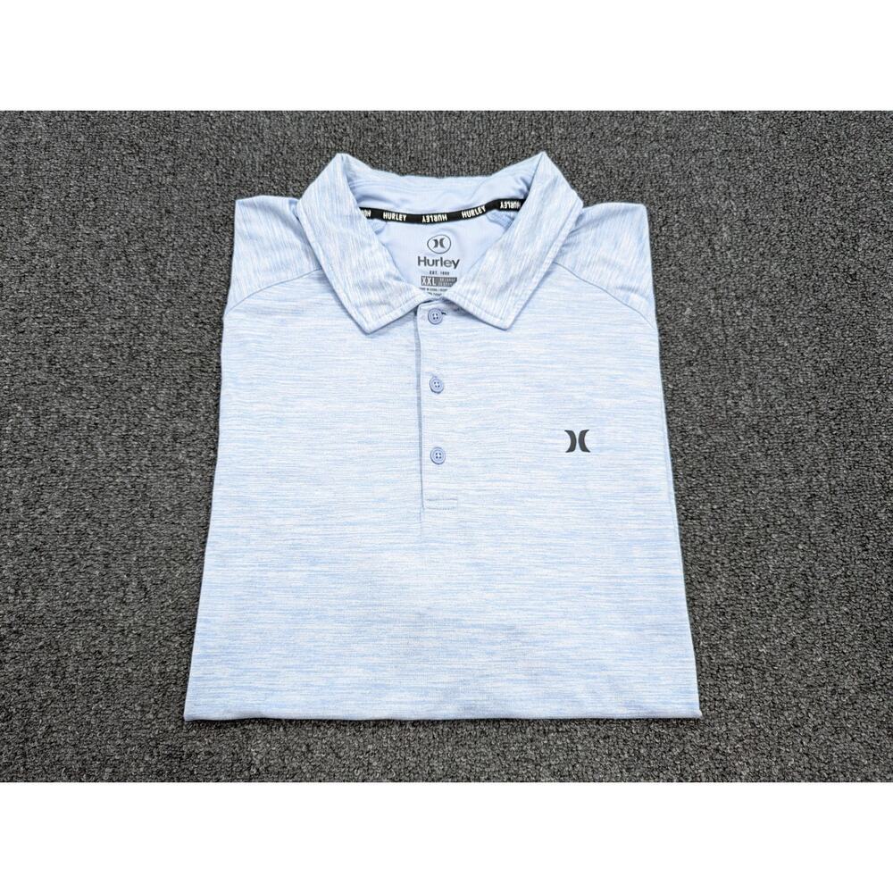 Hurley Men’s Blue Performance Stretch Short Sleeve Golf Polo Shirt Size 2XL